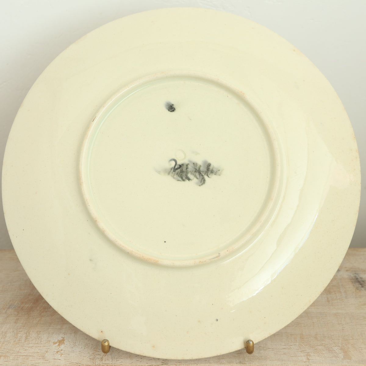 アンティークプレート Froment Richard フライドフィッシュの行商人 La Marchande de Friture フランス サルグミンヌ製 U&C SARREGUEMINES