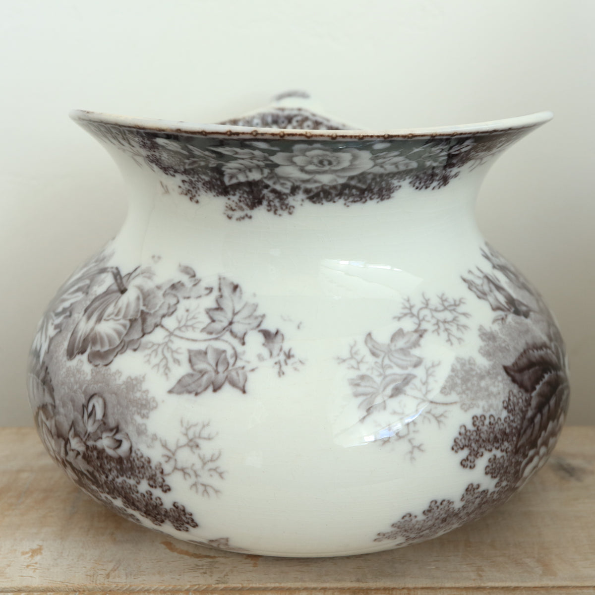 アンティーク ピシェ JARDINIERE フランス サルグミンヌ製 U&C SARREGUEMINES