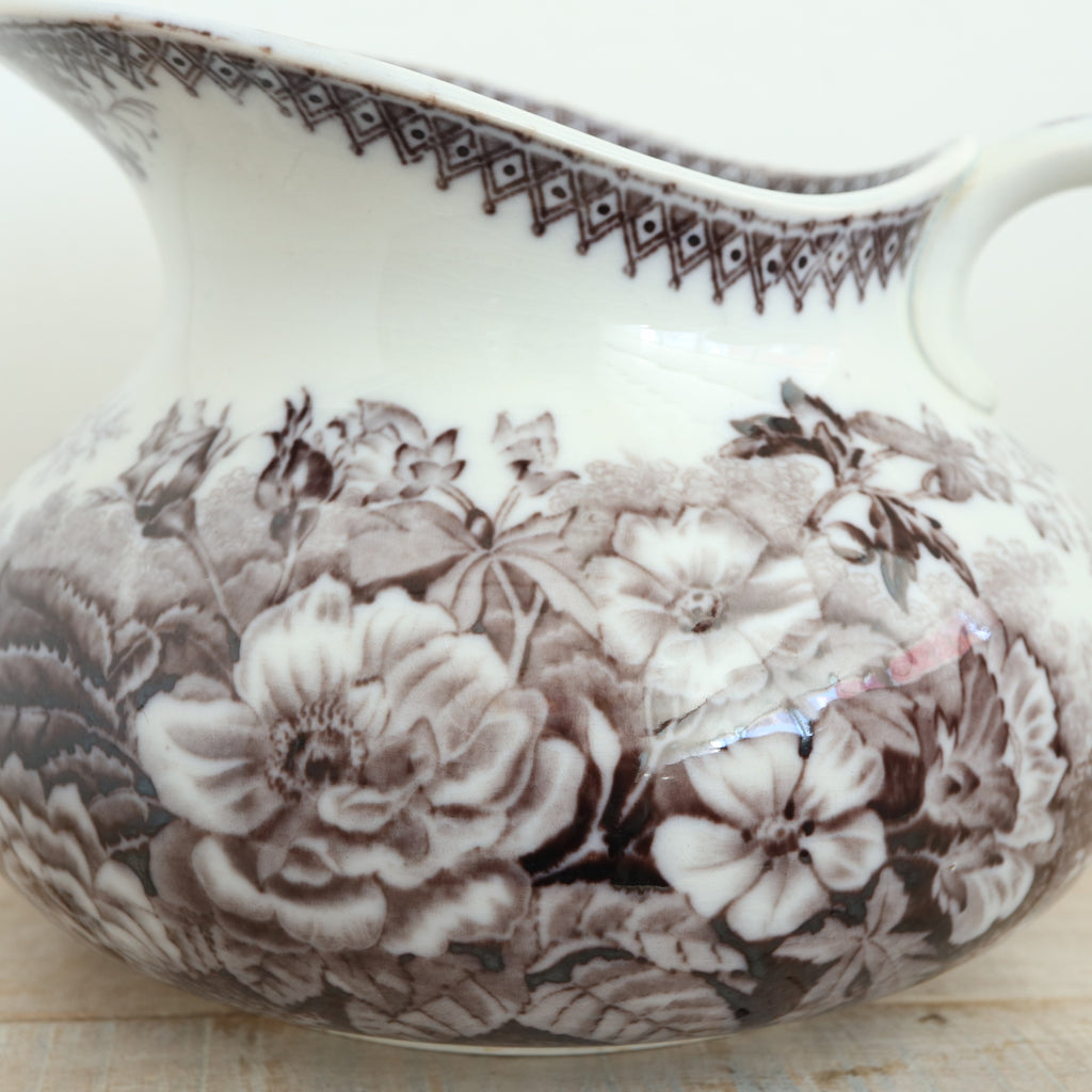アンティーク ピシェ JARDINIERE フランス サルグミンヌ製 U&C SARREGUEMINES