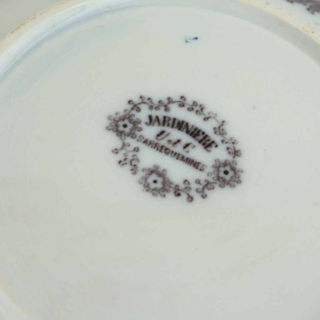 アンティーク ピシェ JARDINIERE フランス サルグミンヌ製 U&C SARREGUEMINES