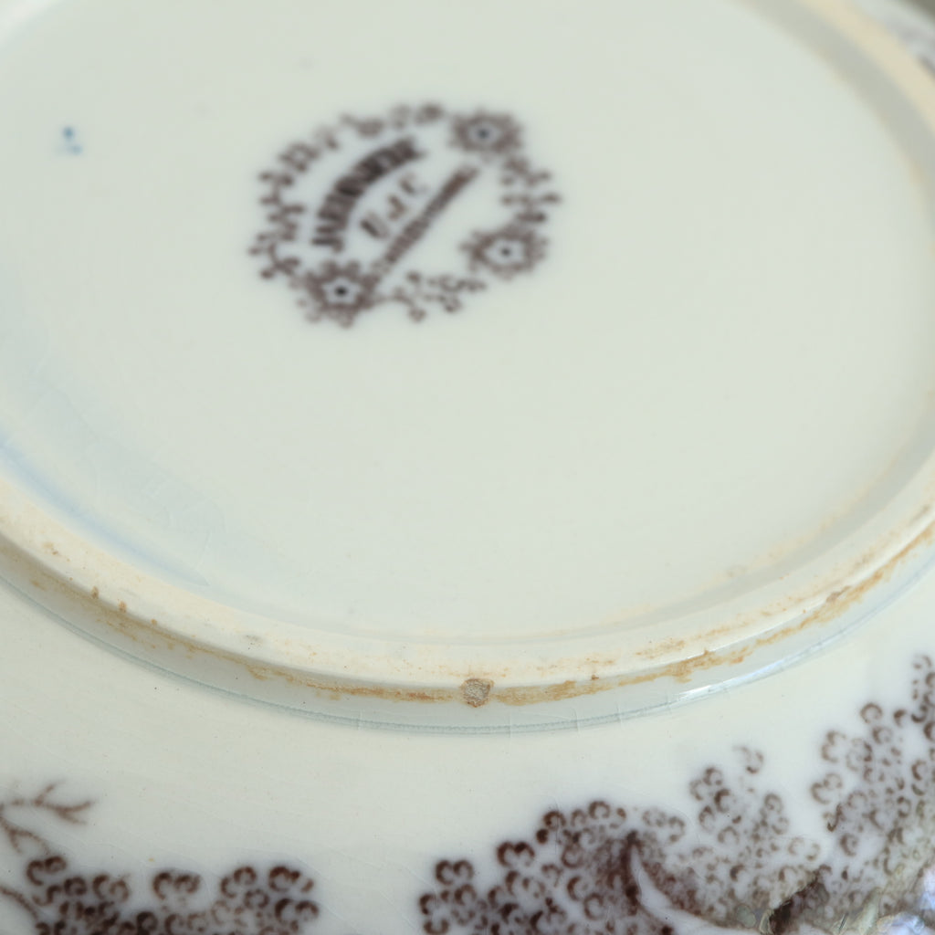 アンティーク ピシェ JARDINIERE フランス サルグミンヌ製 U&C SARREGUEMINES