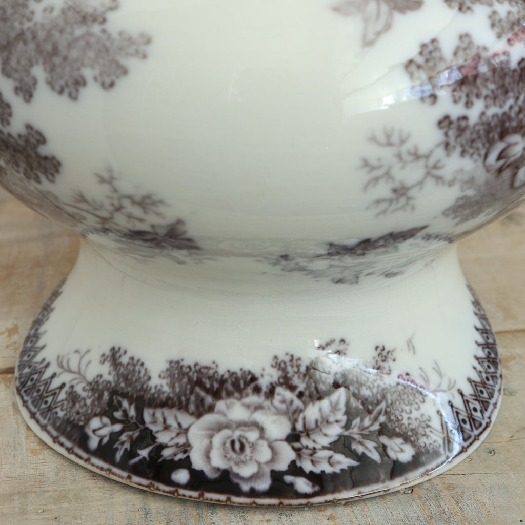アンティーク ピシェ JARDINIERE フランス サルグミンヌ製 U&C SARREGUEMINES