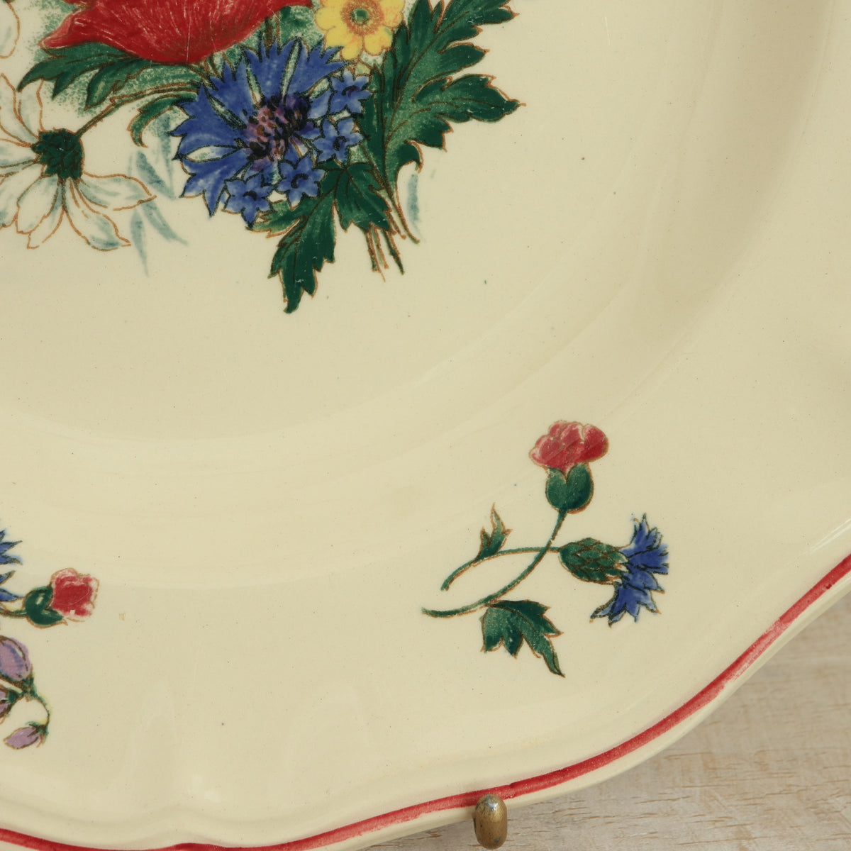 アンティーク プレート アグレスト 深皿 フランス サルグミンヌ製 Agreste Digoin SARREGUEMINES