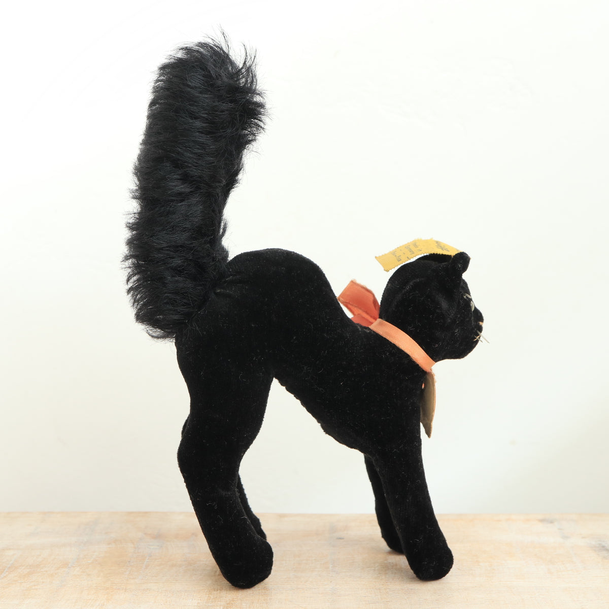 アンティーク シュタイフ 黒猫 Steiff Black Tom Cat 10cm