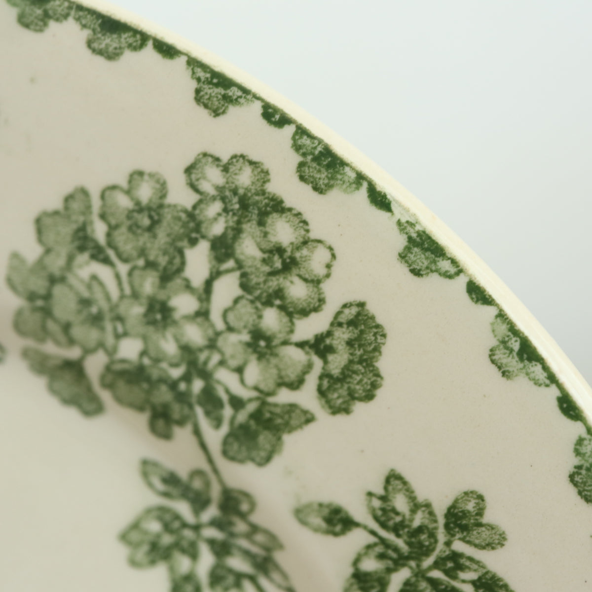 アンティークプレート ゼラニウム デザート皿 GERANIUM フランス サルグミンヌ製 U&C SARREGUEMINES