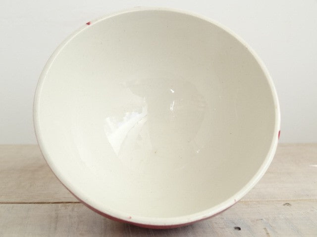 アンティーク カフェオレボウル スカラップ Digoin & Sarreguemines製