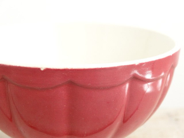 アンティーク カフェオレボウル スカラップ Digoin & Sarreguemines製