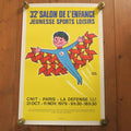 エルベ モルバン ビンテージポスター 1979年 Salon de L'enfance Herve Morvan