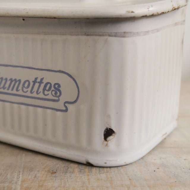 BF社 アンティーク ホウロウ アリュメット缶 マッチ入れ ALLUMETTES
