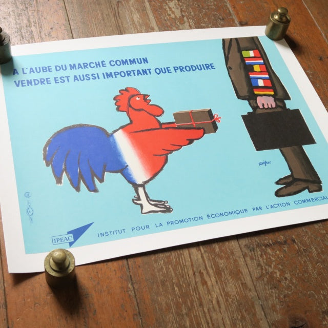 サヴィニャック フランス貿易経済振興会 ヴィンテージポスター Savignac IPEAC