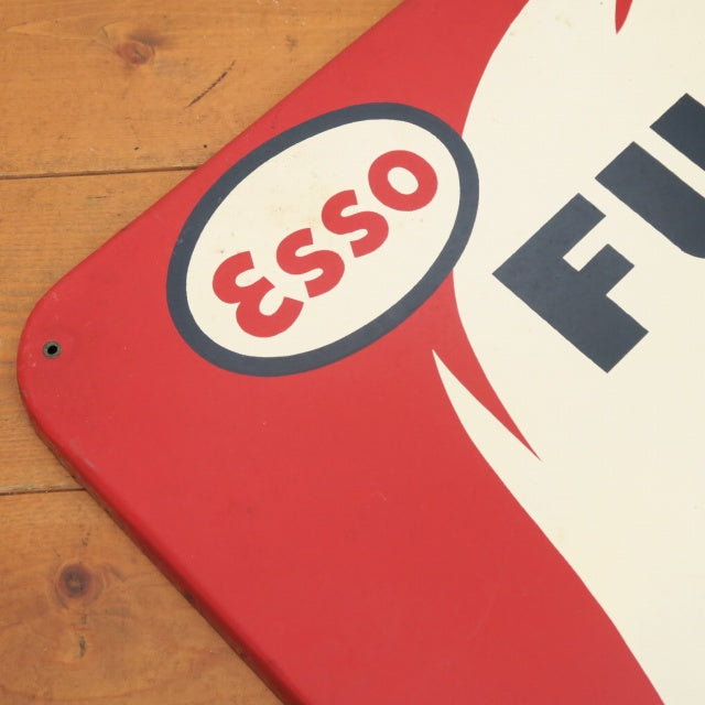 エッソ ビンテージ看板 Esso FUEL OIL DOMESTIQUE