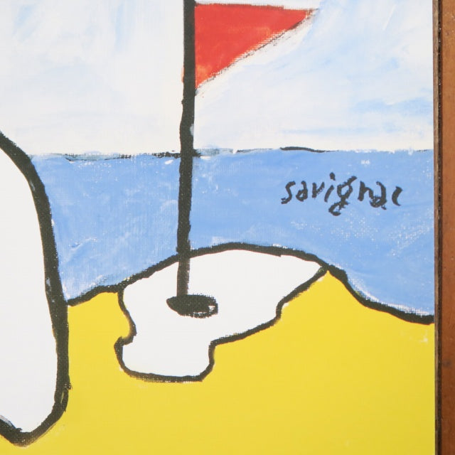 サヴィニャック トゥルーヴィルでビーチゴルフ ポスター Savignac BEACH GOLF DE TROUVILLE