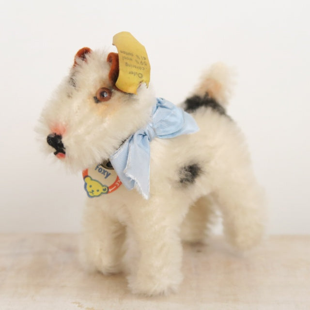 アンティーク シュタイフ ワイヤー フォックス テリア Steiff Foxy 10cmサイズ