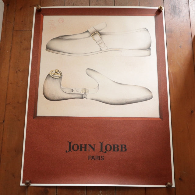ジョンロブ パリ リトグラフ ビンテージポスター JOHN LOBB PARIS