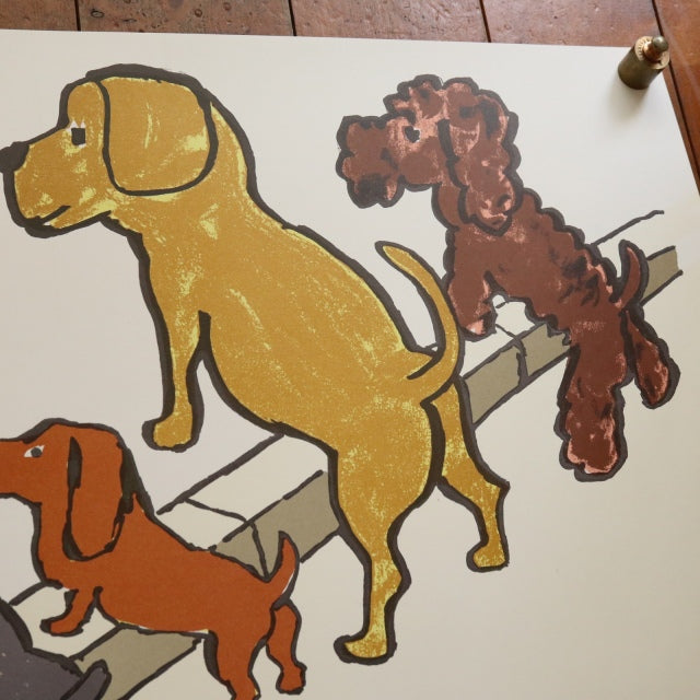 サヴィニャック 4匹の犬 ポスター CAMPAGNE POUR LA PROPRETE DES VILLES