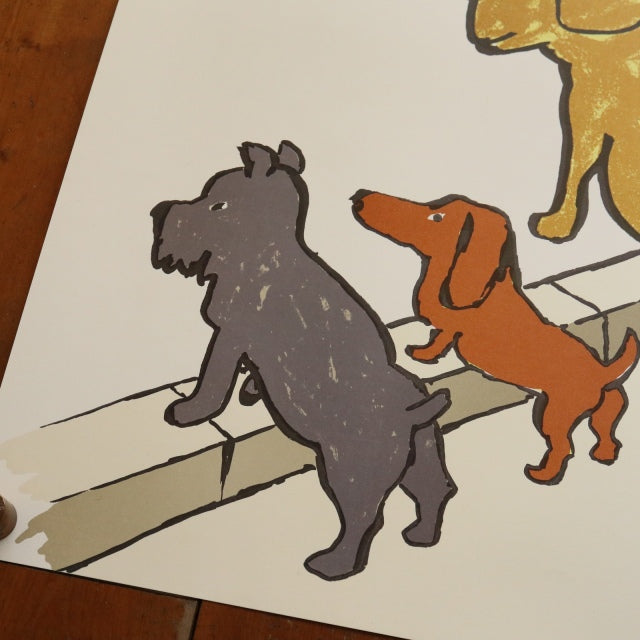 サヴィニャック 4匹の犬 ポスター CAMPAGNE POUR LA PROPRETE DES