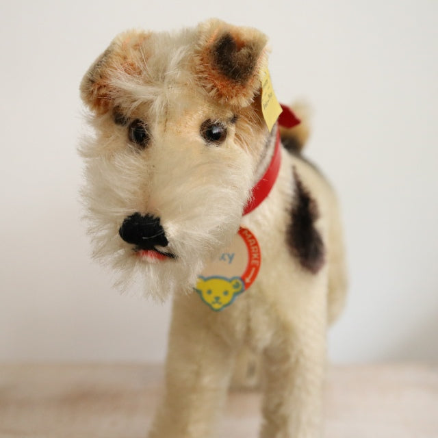 アンティーク シュタイフ ワイヤー フォックス テリア Steiff Foxy 17cm サイズ