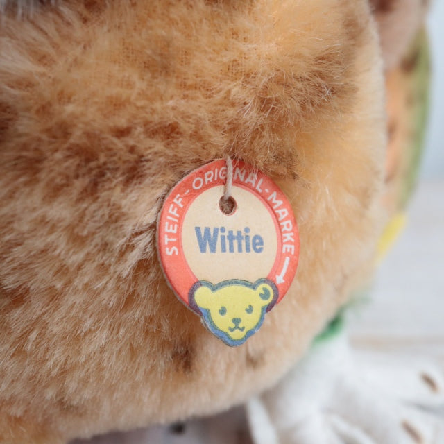 アンティーク シュタイフ フクロウ Steiff Wittie 14cm