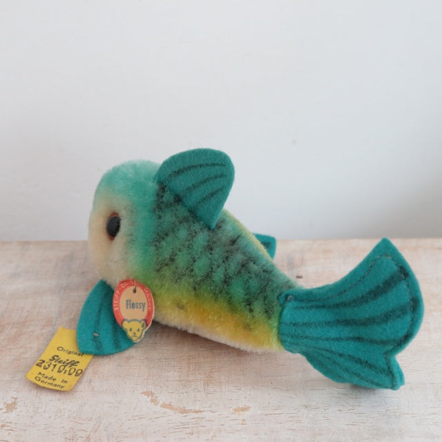 アンティーク シュタイフ 魚 Steiff Flossy 13cm