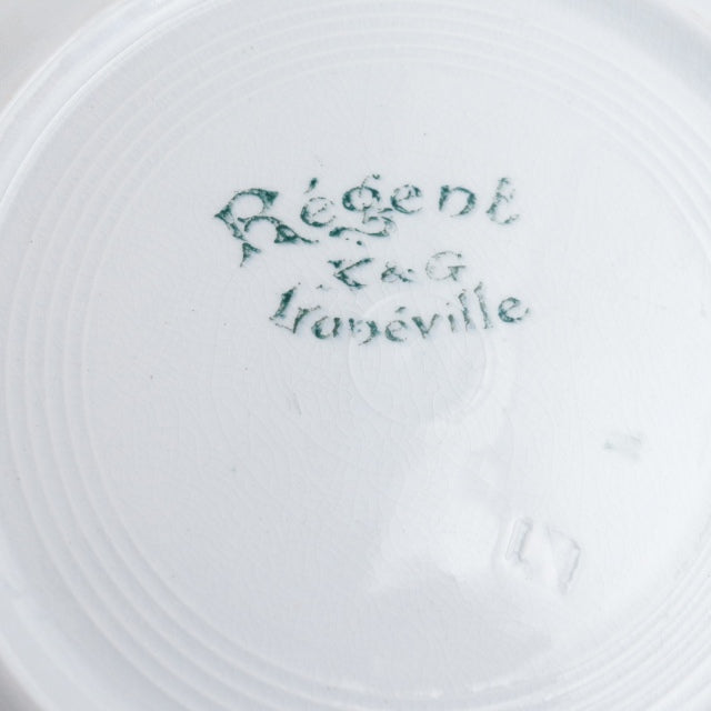 アンティークプレート Regent デザート皿 フランス リュネヴィル製 K&G Luneville
