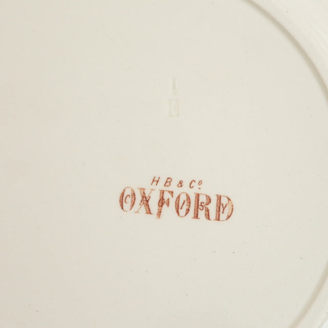 アンティーク プレート 花と小鳥 OXFORD フランス ショワジールロワ製 CHOISY LE ROI