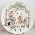 アンティークプレート Les petites filles et les bulles de savon フランス サルグミンヌ製 U&C SARREGUEMINES