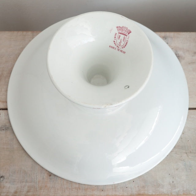 アンティーク コンポティエ BOULE DE NEIGE フランス サンタマン製 SAINT AMAND HAMAGE