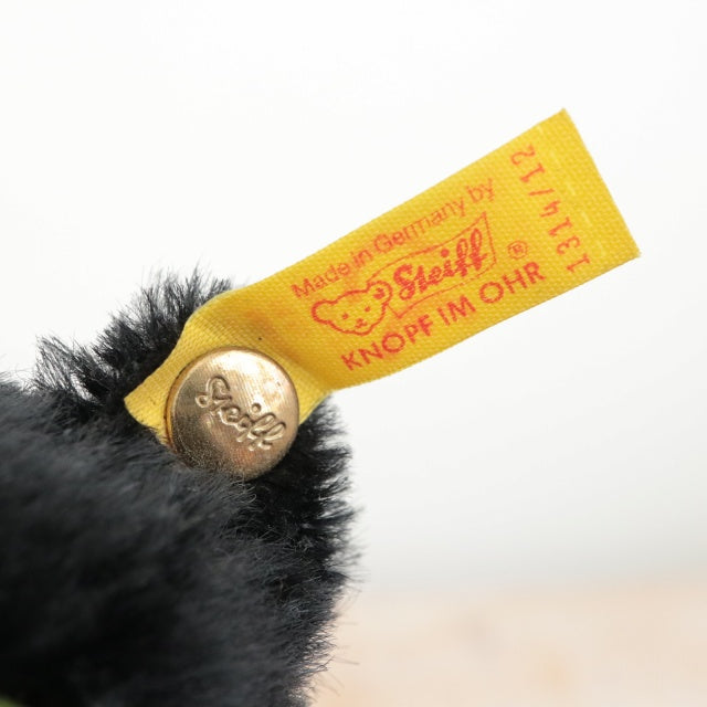 ビンテージ シュタイフ 黒ネコ Steiff Kitty Cat 12cm