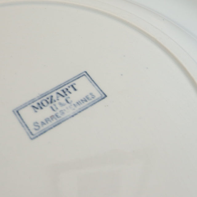 アンティークプレート 大皿 モーツァルト MOZART フランス サルグミンヌ製 U&C SARREGUEMINES