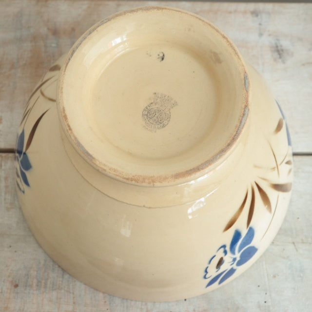 アンティーク カフェオレボウル 水仙 フランス バドンヴィレー製 Badonviller