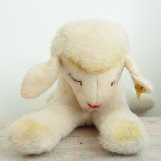アンティーク シュタイフ お眠りヒツジ Steiff Floppy Lamby 28cm