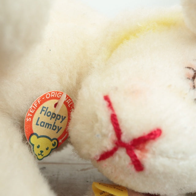 アンティーク シュタイフ お眠りヒツジ Steiff Floppy Lamby 28cm