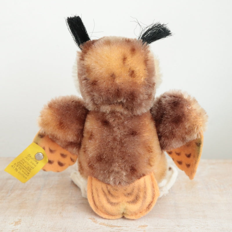 アンティーク シュタイフ フクロウ Steiff Wittie 10cm