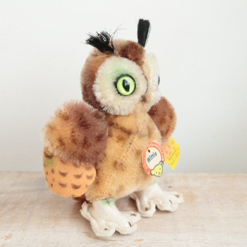 アンティーク シュタイフ フクロウ Steiff Wittie 10cm
