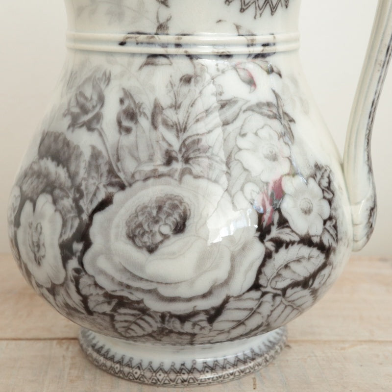 アンティーク ピシェ JARDINIERE フランス サルグミンヌ製 U&C SARREGUEMINES