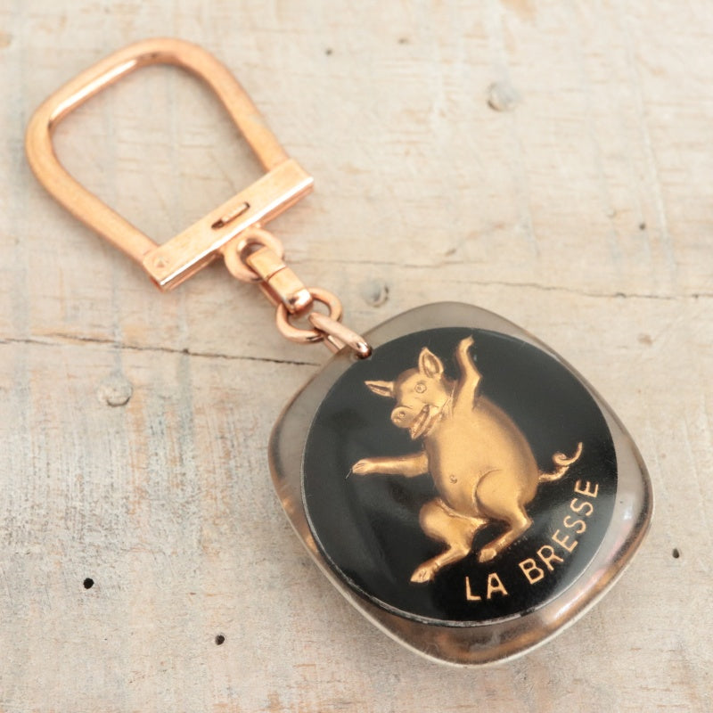ブルボンキーホルダー 金のブタ LA BRESSE
