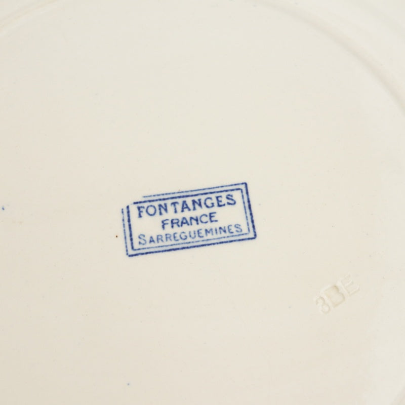 アンティーク プレート フォンタンジュ 大皿 フランス サルグミンヌ製 FONTANGES SARREGUEMINES