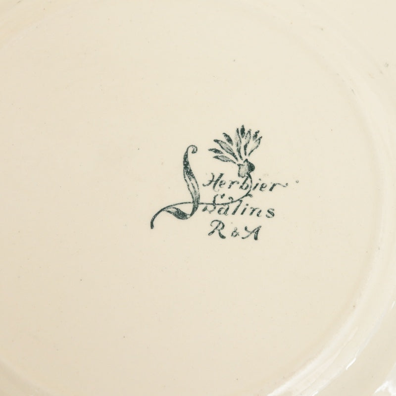 アンティーク プレート エルビエ 皿 HERBIER フランス サラン製 SALINS