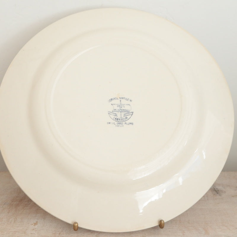 アンティーク プレート NAPOLEON 皿 フランス クレイユモントロー製 Creil Montereau