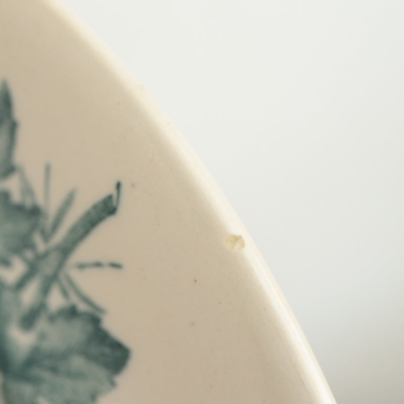 アンティークプレート 小鳥 皿 MIGNON フランス ロンウィー製 LONGWY