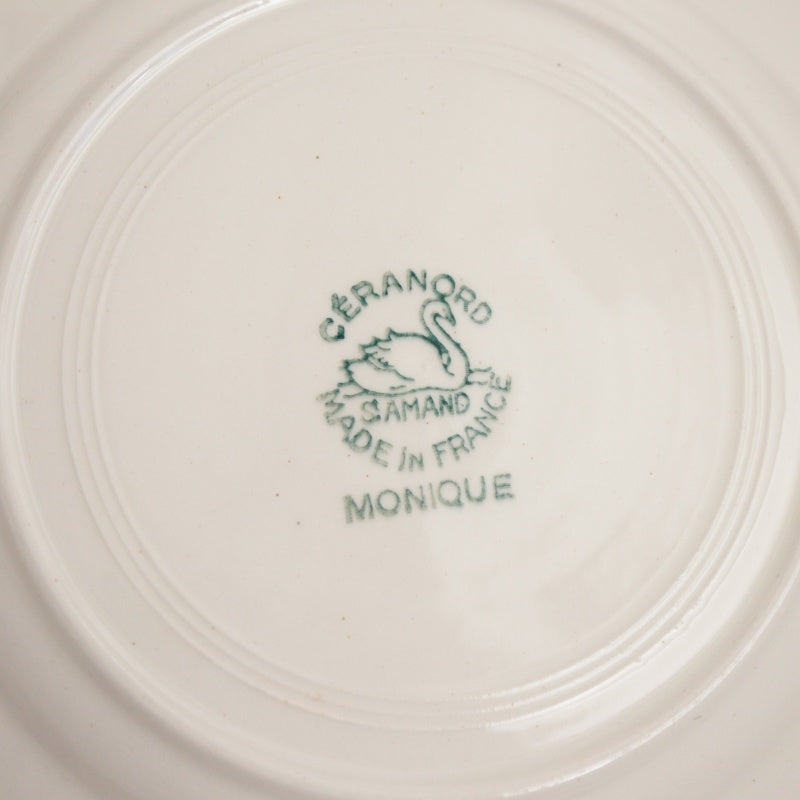 アンティーク プレート MONIQUE デザート皿 フランス サンタマン製 SAINT AMAND
