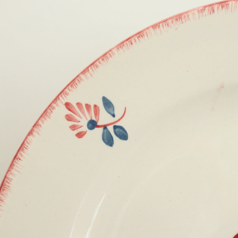 アンティーク プレート LINE デザート皿 フランス サルグミンヌ製 Digoin & Sarreguemines