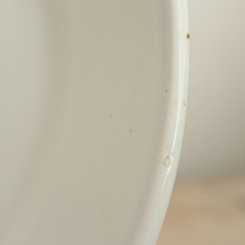 アンティーク プレート 白皿  フランス クレイユモントロー製 Creil Montereau