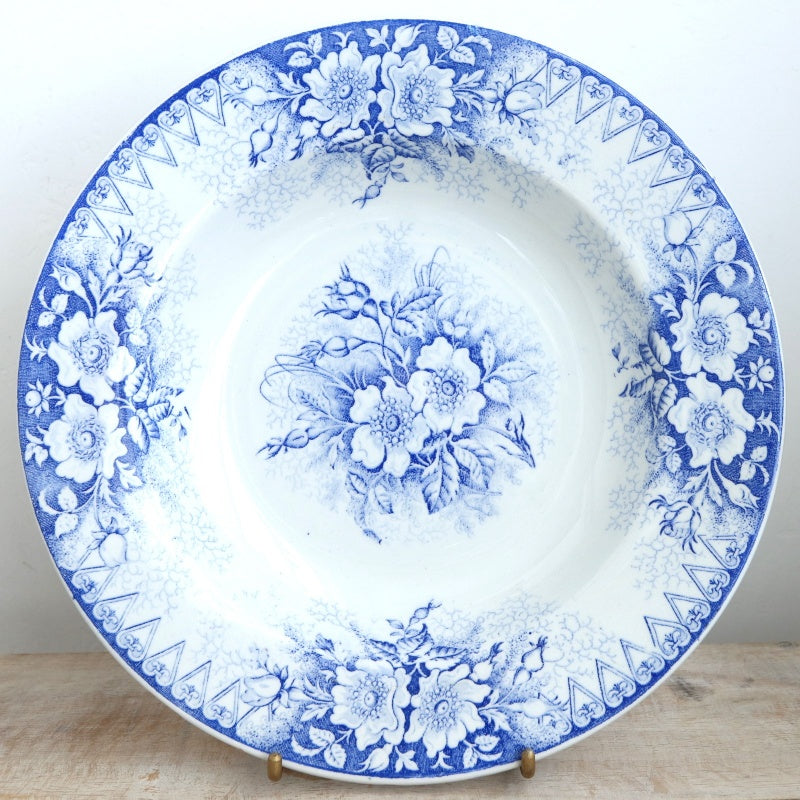 アンティークプレート EGLANTINES 皿 フランス リュネヴィル製 KG Luneville