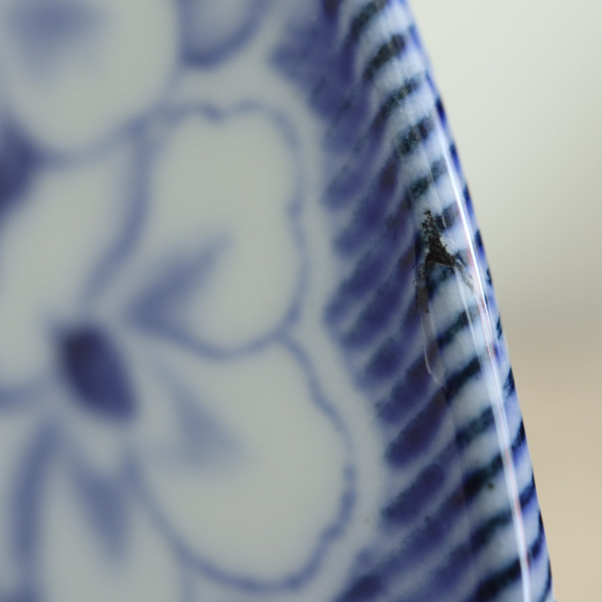 アンティークプレート デザート皿 FLORA フランス クレイユモントロー製 Creil Montereau