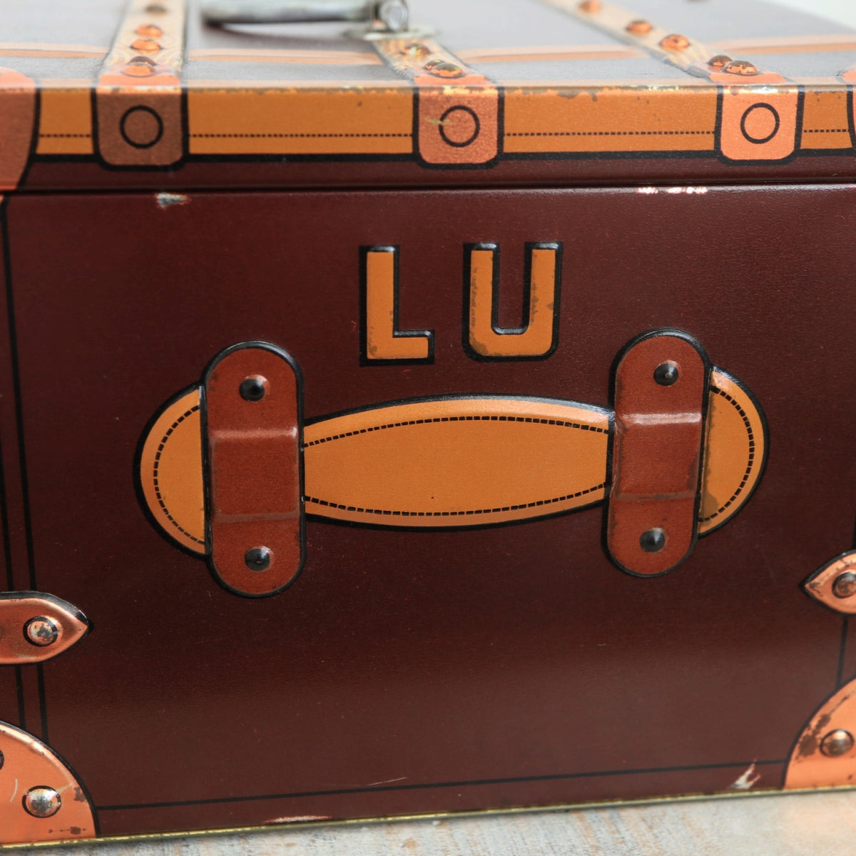 LU ビスケット ビンテージ トランク 缶 LEFEVRE-UTILE