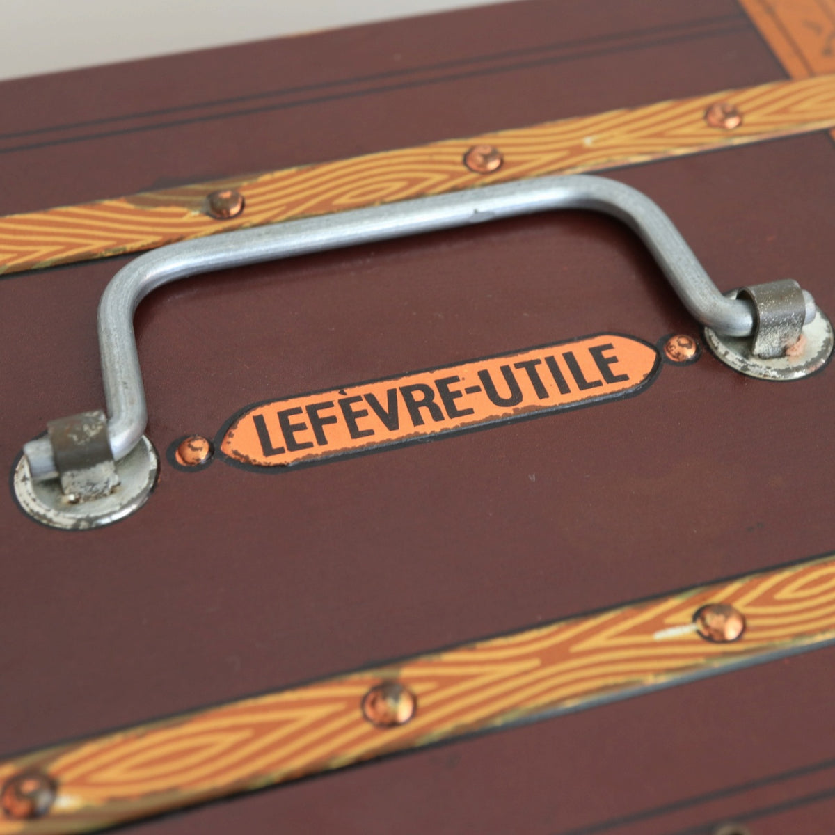 LU ビスケット ビンテージ トランク 缶 LEFEVRE-UTILE