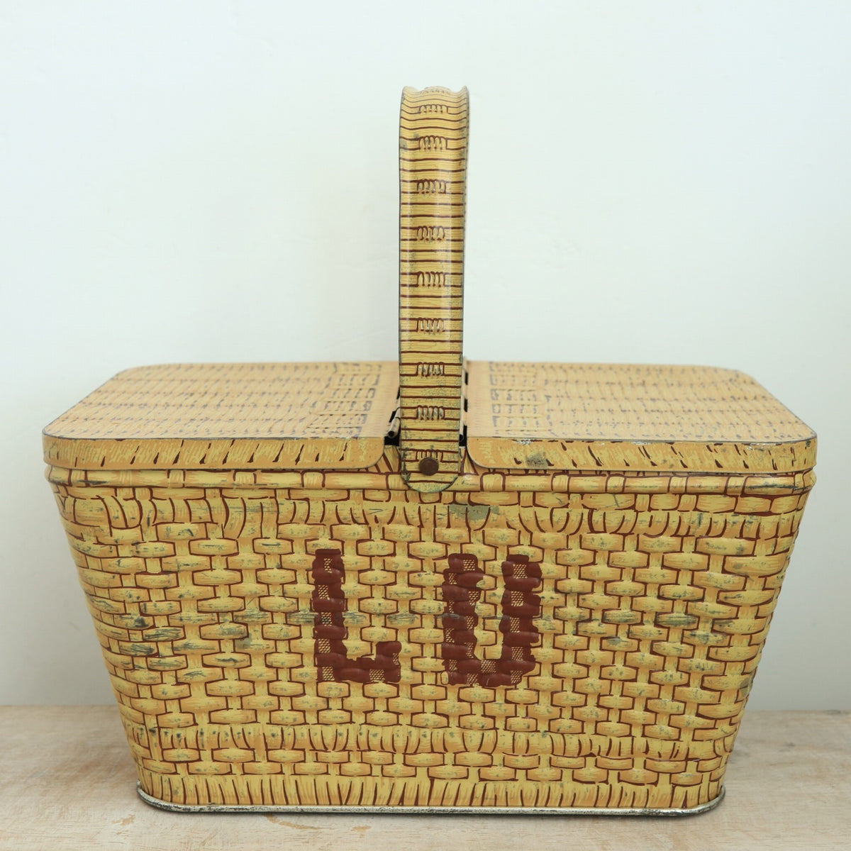 LU ビスケット ビンテージ バスケット 缶 LEFEVRE-UTILE