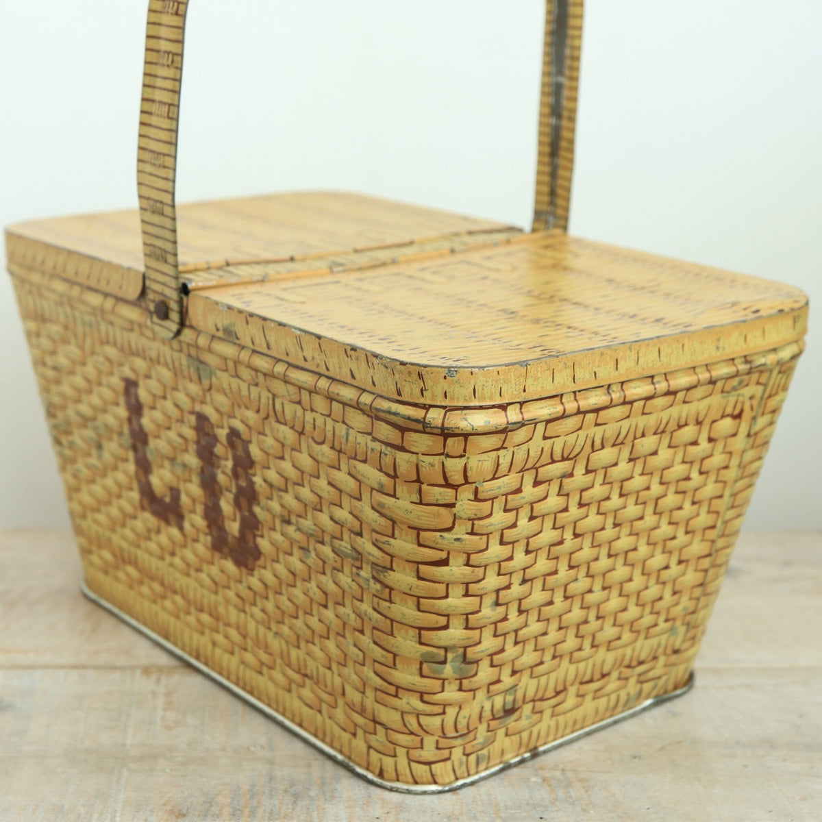 LU ビスケット ビンテージ バスケット 缶 LEFEVRE-UTILE