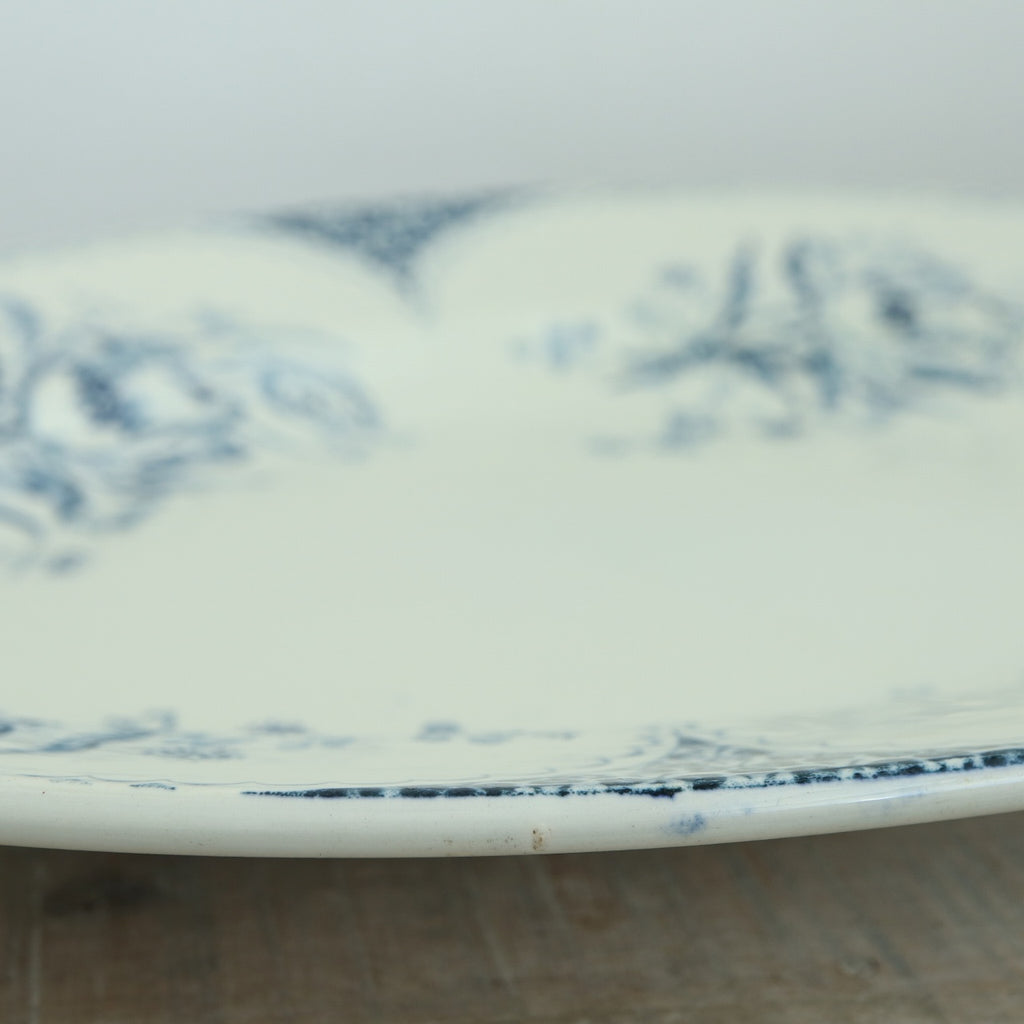 アンティーク オーバルプレート LILLE フランス リュネヴィル製 KG Luneville